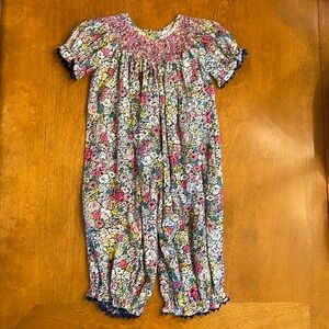 Castles and Crowns Smocked Bubble Romper